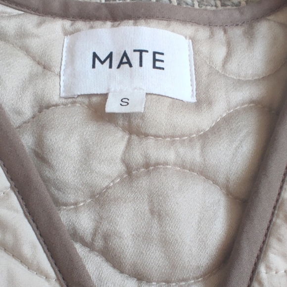Mate The Label Quilted Organic Cotton Vest Size Small - Picture 6 of 7